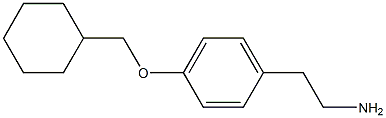 2-[4-(cyclohexylmethoxy)phenyl]ethan-1-amine Struktur