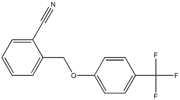 2-[4-(trifluoromethyl)phenoxymethyl]benzonitrile Struktur