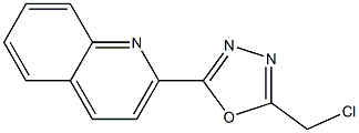 2-[5-(chloromethyl)-1,3,4-oxadiazol-2-yl]quinoline Struktur