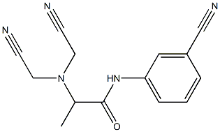 2-[bis(cyanomethyl)amino]-N-(3-cyanophenyl)propanamide Struktur