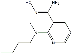 2-[butyl(methyl)amino]-N'-hydroxypyridine-3-carboximidamide Struktur