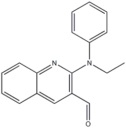 2-[ethyl(phenyl)amino]quinoline-3-carbaldehyde Struktur