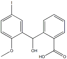 2-[hydroxy(5-iodo-2-methoxyphenyl)methyl]benzoic acid Struktur