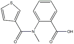 2-[methyl(thien-3-ylcarbonyl)amino]benzoic acid Struktur