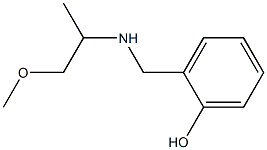 2-{[(1-methoxypropan-2-yl)amino]methyl}phenol Struktur