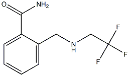 2-{[(2,2,2-trifluoroethyl)amino]methyl}benzamide Struktur