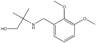 2-{[(2,3-dimethoxyphenyl)methyl]amino}-2-methylpropan-1-ol Struktur