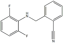 2-{[(2,6-difluorophenyl)amino]methyl}benzonitrile Struktur