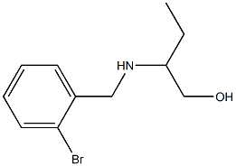 2-{[(2-bromophenyl)methyl]amino}butan-1-ol Struktur