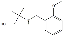 2-{[(2-methoxyphenyl)methyl]amino}-2-methylpropan-1-ol Struktur