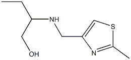 2-{[(2-methyl-1,3-thiazol-4-yl)methyl]amino}butan-1-ol Struktur