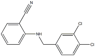 2-{[(3,4-dichlorophenyl)methyl]amino}benzonitrile Struktur