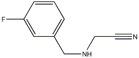 2-{[(3-fluorophenyl)methyl]amino}acetonitrile Struktur