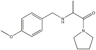 2-{[(4-methoxyphenyl)methyl]amino}-1-(pyrrolidin-1-yl)propan-1-one Struktur