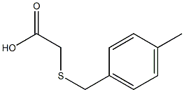 2-{[(4-methylphenyl)methyl]sulfanyl}acetic acid Struktur