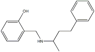 2-{[(4-phenylbutan-2-yl)amino]methyl}phenol Struktur