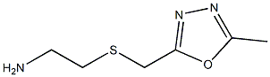 2-{[(5-methyl-1,3,4-oxadiazol-2-yl)methyl]sulfanyl}ethan-1-amine Struktur