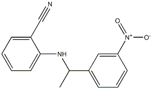 2-{[1-(3-nitrophenyl)ethyl]amino}benzonitrile Struktur