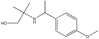 2-{[1-(4-methoxyphenyl)ethyl]amino}-2-methylpropan-1-ol Struktur