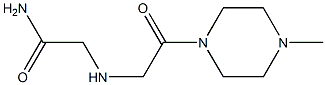 2-{[2-(4-methylpiperazin-1-yl)-2-oxoethyl]amino}acetamide Struktur