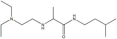 2-{[2-(diethylamino)ethyl]amino}-N-(3-methylbutyl)propanamide Struktur