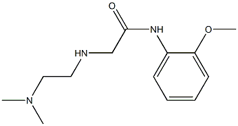 2-{[2-(dimethylamino)ethyl]amino}-N-(2-methoxyphenyl)acetamide Struktur