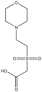 2-{[2-(morpholin-4-yl)ethane]sulfonyl}acetic acid Struktur