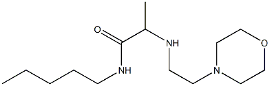 2-{[2-(morpholin-4-yl)ethyl]amino}-N-pentylpropanamide Struktur