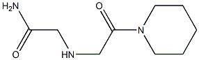 2-{[2-oxo-2-(piperidin-1-yl)ethyl]amino}acetamide Struktur