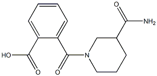 2-{[3-(aminocarbonyl)piperidin-1-yl]carbonyl}benzoic acid Struktur