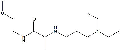 2-{[3-(diethylamino)propyl]amino}-N-(2-methoxyethyl)propanamide Struktur