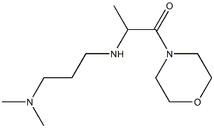 2-{[3-(dimethylamino)propyl]amino}-1-(morpholin-4-yl)propan-1-one Struktur