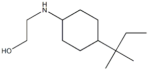 2-{[4-(2-methylbutan-2-yl)cyclohexyl]amino}ethan-1-ol Struktur