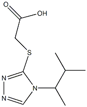 2-{[4-(3-methylbutan-2-yl)-4H-1,2,4-triazol-3-yl]sulfanyl}acetic acid Struktur