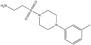 2-{[4-(3-methylphenyl)piperazine-1-]sulfonyl}ethan-1-amine Struktur