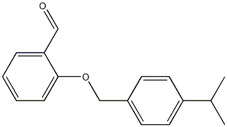 2-{[4-(propan-2-yl)phenyl]methoxy}benzaldehyde Struktur