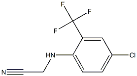 2-{[4-chloro-2-(trifluoromethyl)phenyl]amino}acetonitrile Struktur