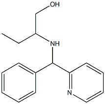 2-{[phenyl(pyridin-2-yl)methyl]amino}butan-1-ol Struktur