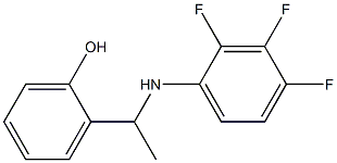 2-{1-[(2,3,4-trifluorophenyl)amino]ethyl}phenol Struktur