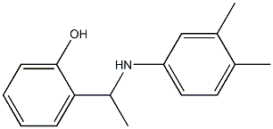 2-{1-[(3,4-dimethylphenyl)amino]ethyl}phenol Struktur