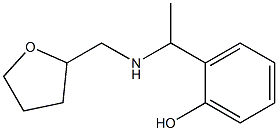 2-{1-[(oxolan-2-ylmethyl)amino]ethyl}phenol Struktur