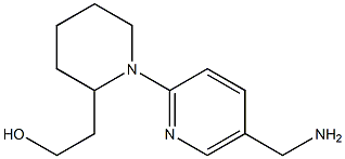 2-{1-[5-(aminomethyl)pyridin-2-yl]piperidin-2-yl}ethanol Struktur