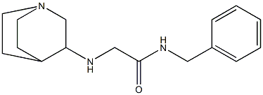 2-{1-azabicyclo[2.2.2]octan-3-ylamino}-N-benzylacetamide Struktur