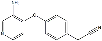 2-{4-[(3-aminopyridin-4-yl)oxy]phenyl}acetonitrile Struktur