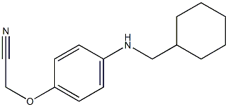 2-{4-[(cyclohexylmethyl)amino]phenoxy}acetonitrile Struktur