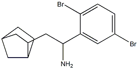 2-{bicyclo[2.2.1]heptan-2-yl}-1-(2,5-dibromophenyl)ethan-1-amine Struktur