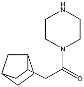 2-{bicyclo[2.2.1]heptan-2-yl}-1-(piperazin-1-yl)ethan-1-one Struktur