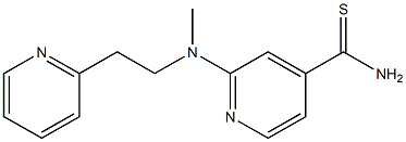 2-{methyl[2-(pyridin-2-yl)ethyl]amino}pyridine-4-carbothioamide Struktur