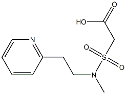 2-{methyl[2-(pyridin-2-yl)ethyl]sulfamoyl}acetic acid Struktur