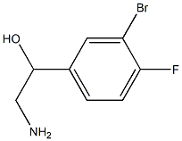 2-amino-1-(3-bromo-4-fluorophenyl)ethan-1-ol Struktur